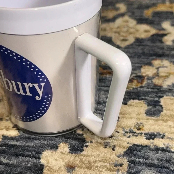 vintage pillsbury plastic coffee mug cup white/blue made in usa 4” height - Picture 8 of 10